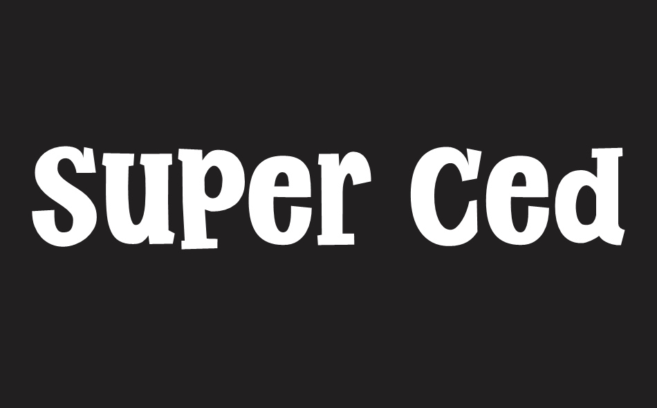 Super Cedar font big