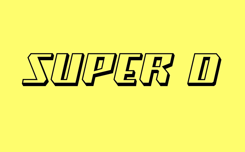 Super Drift font big