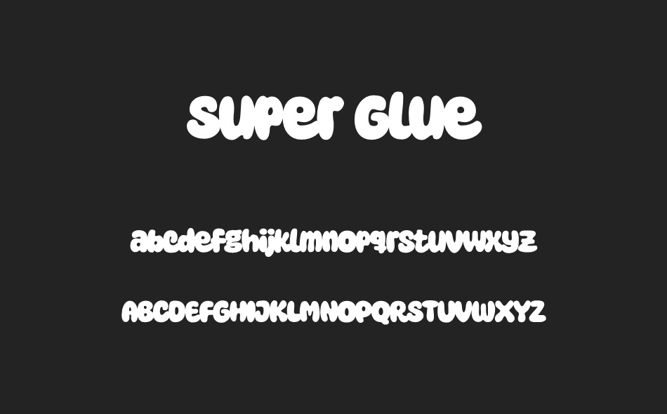 Super Glue font