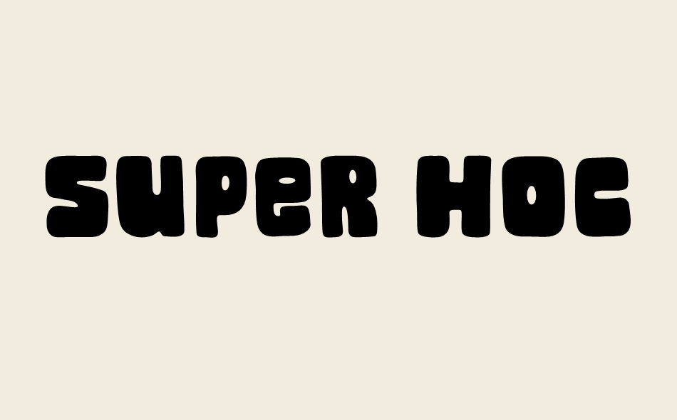 Super Hockey font big
