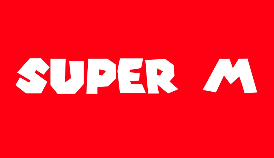 Super Mario 256 free font
