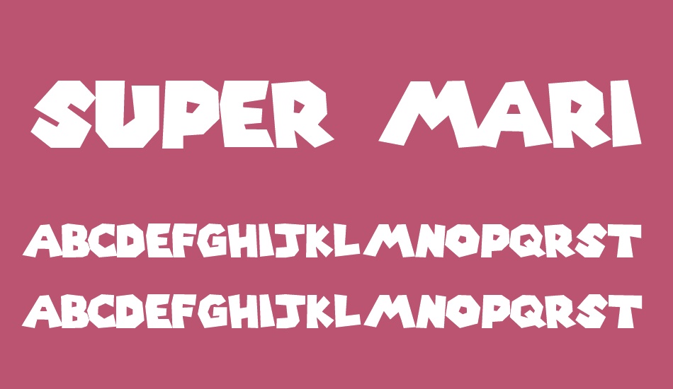 super-mario-256 font