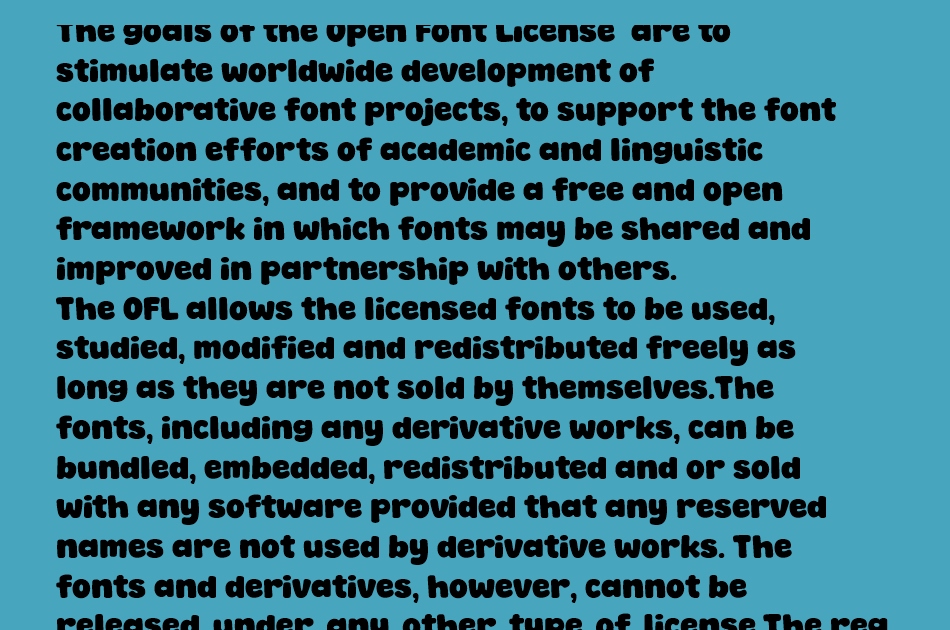 Super Pandora font 1