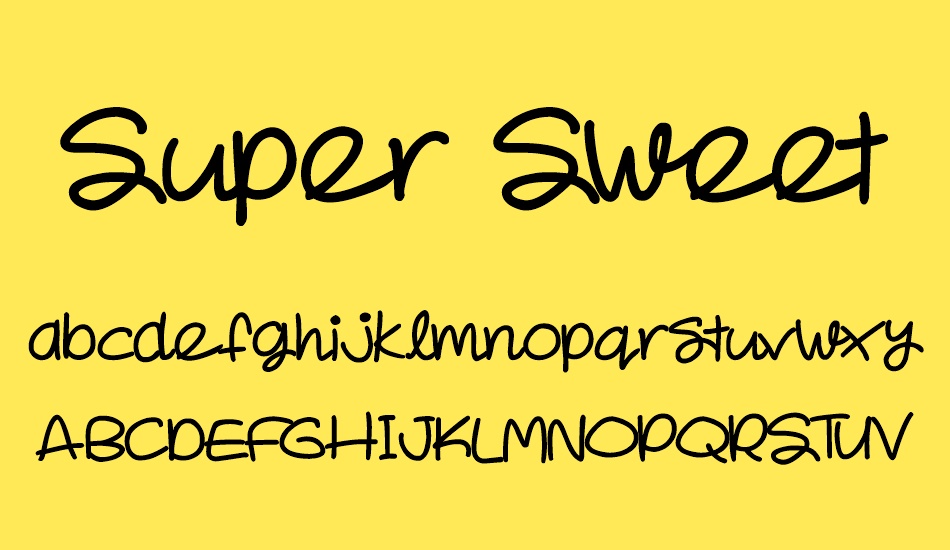 super-sweet font