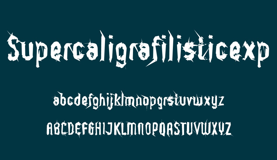 supercaligrafilisticexpialidoc font