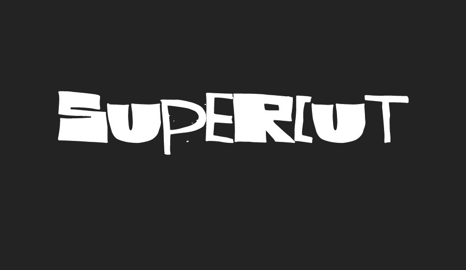 supercut font big