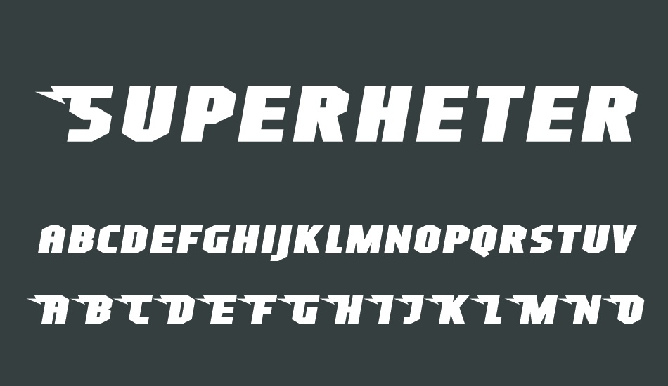 superheterodyne font