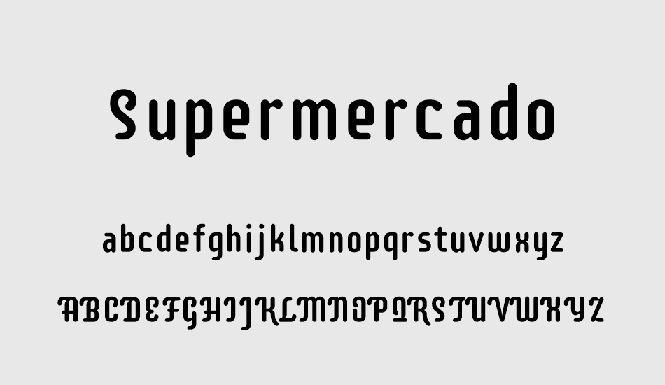 supermercado font