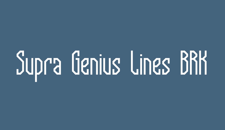 supra-genius-lines-brk font big