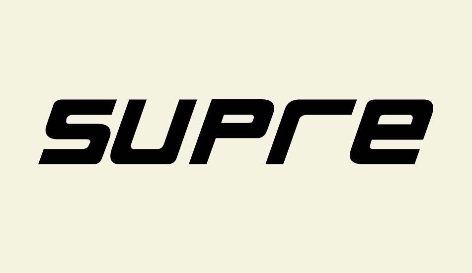 Supreme Font Free Font