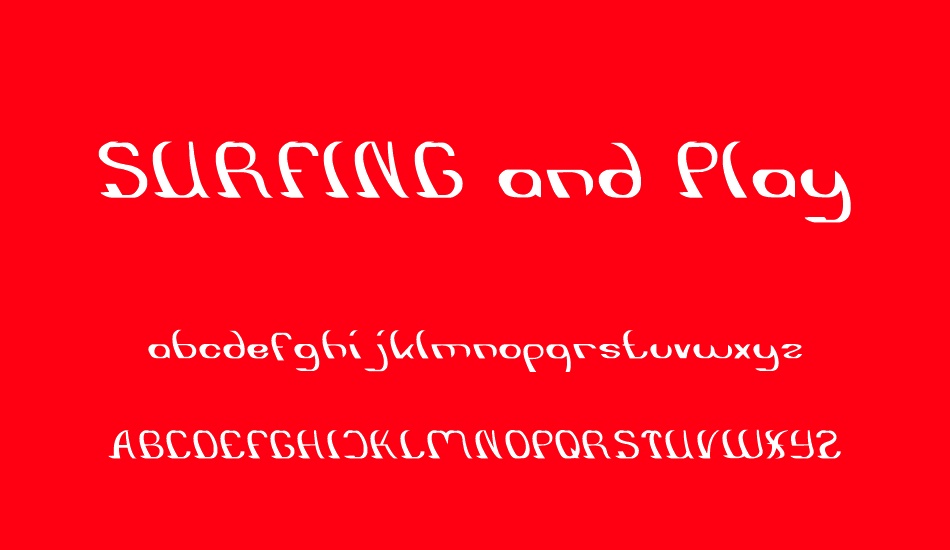 surfıng-and-play font