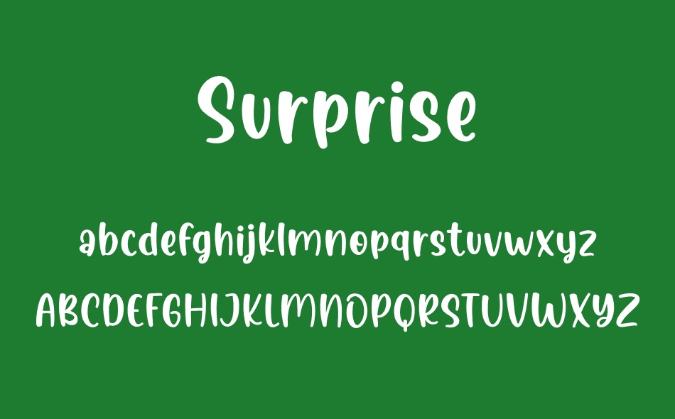 Surprise font