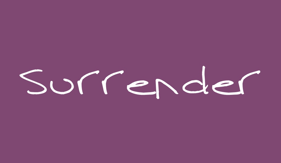 surrendered-heart font big