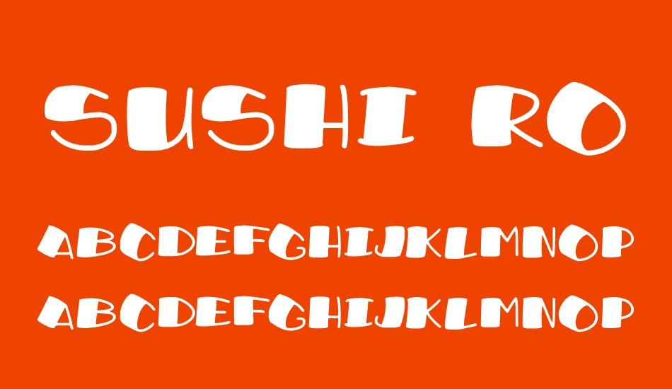 sushi-roll font
