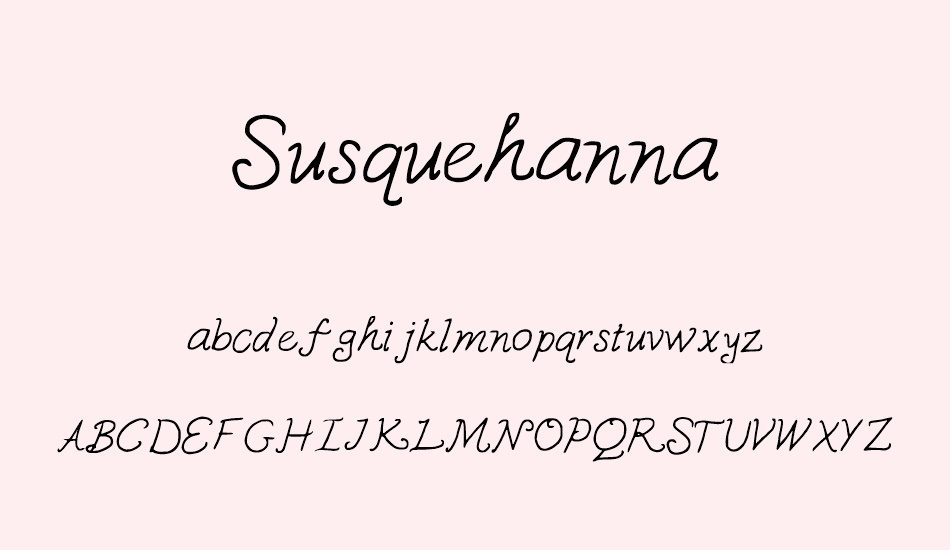 susquehanna font