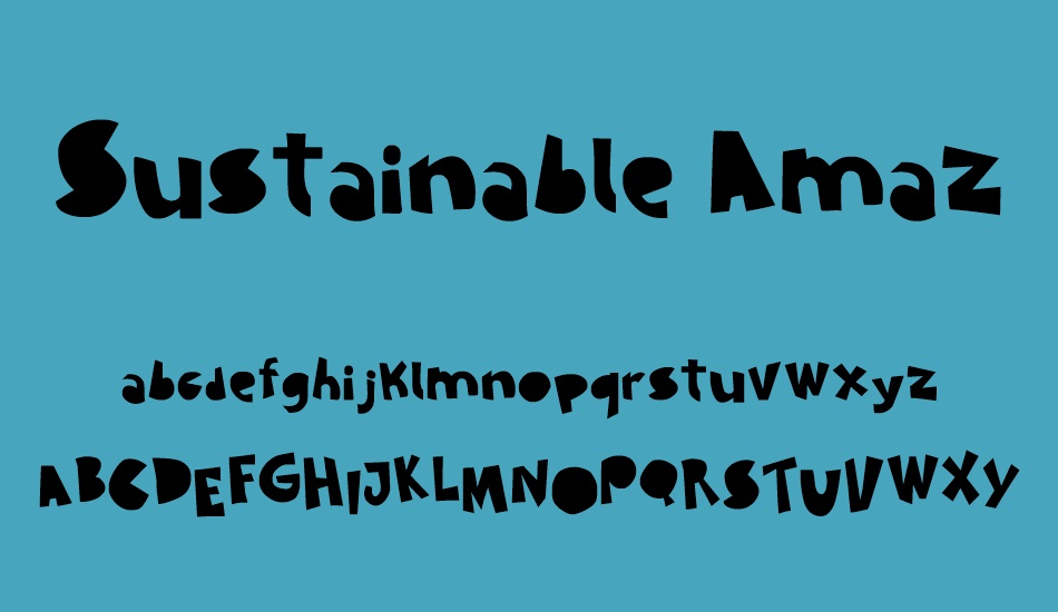 sustainable-amazon font