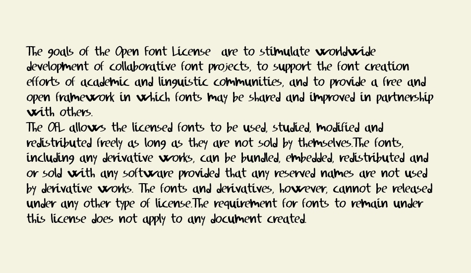 svampens-handwriting font 1