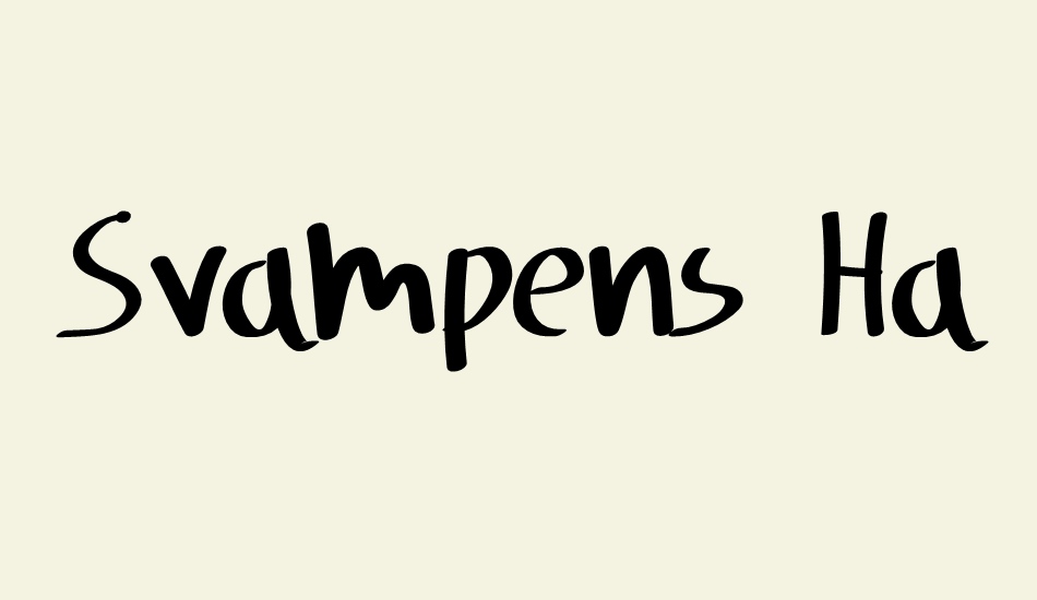 svampens-handwriting font big