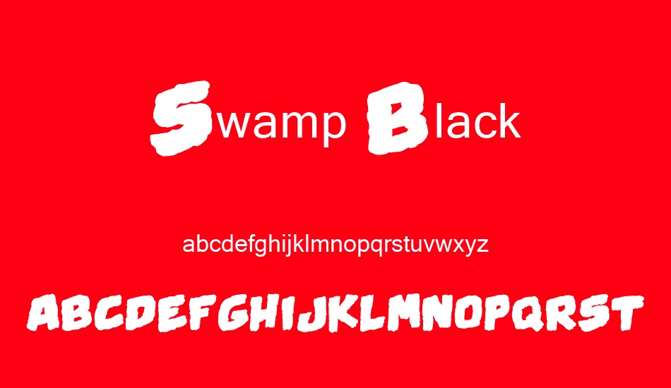 swamp-black font