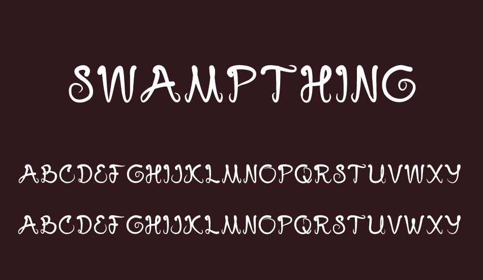 swampthing font