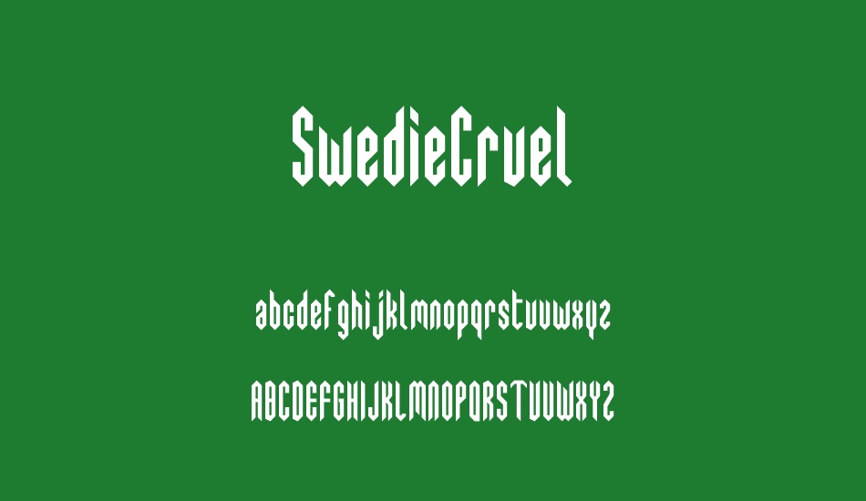 swediecruel font