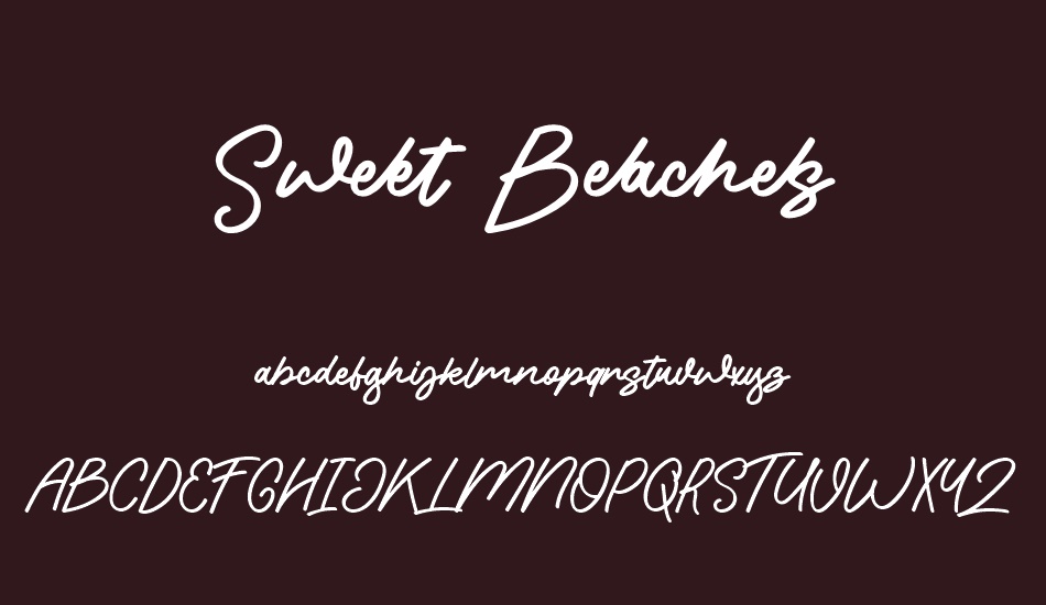 sweet-beaches font