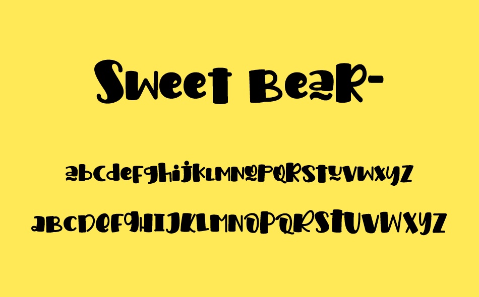 Sweet Bear font