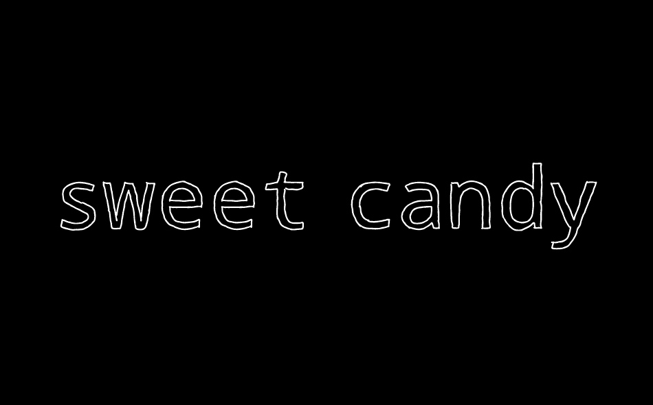 Sweet Candy font big