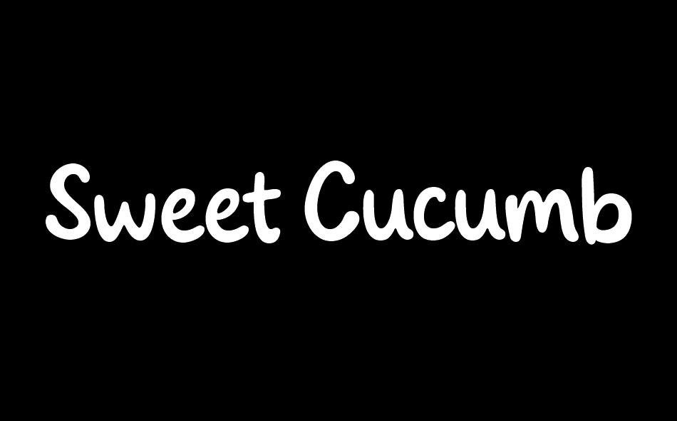 Sweet Cucumber Mocktail font big