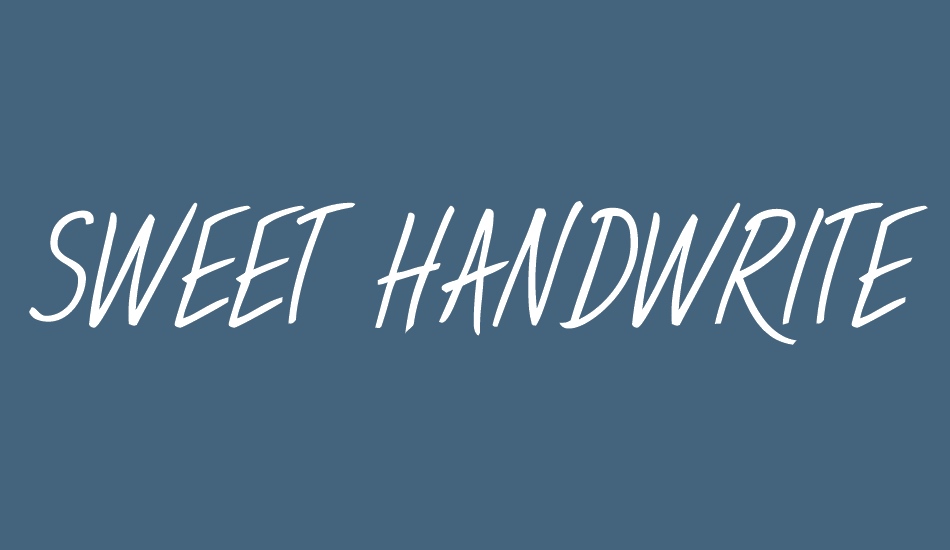 sweet-handwrite font big