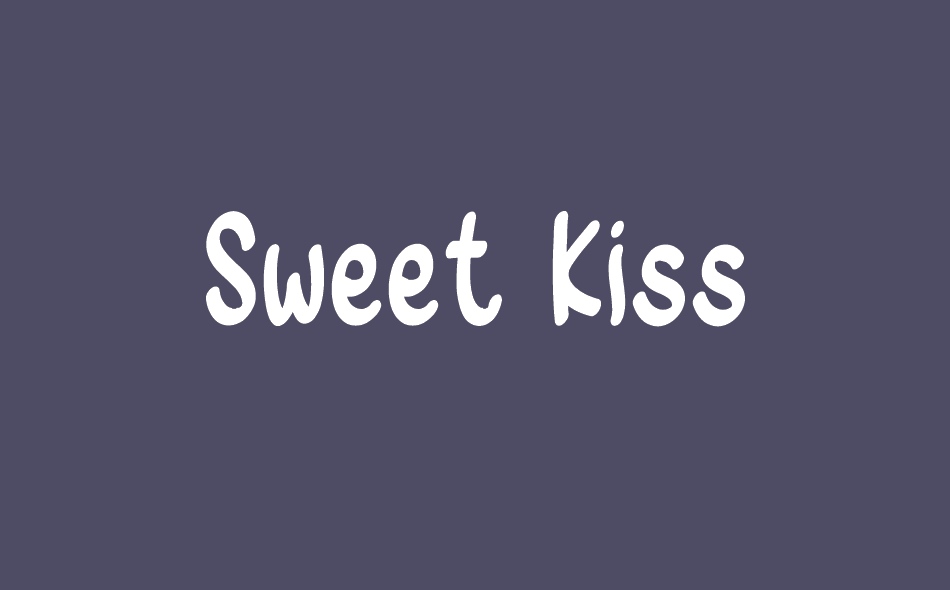 Sweet Kiss font big