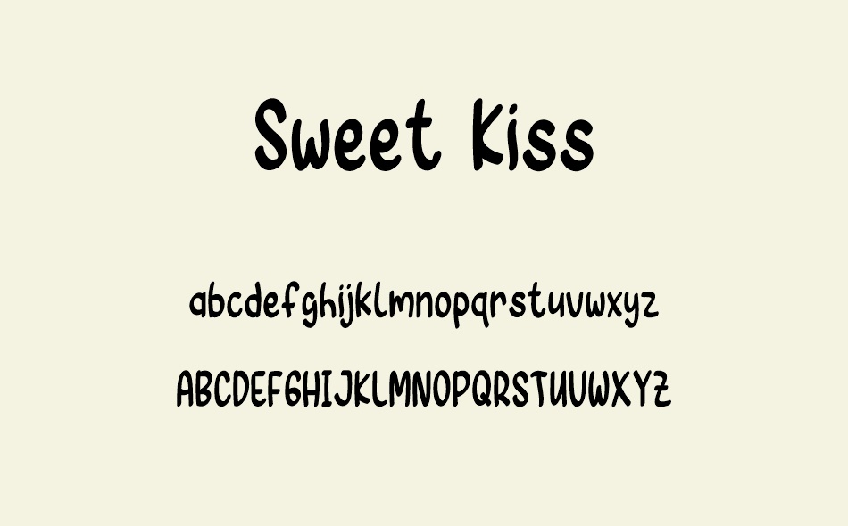 Sweet Kiss font