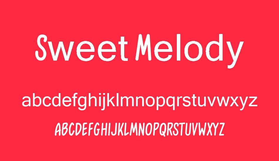 sweet-melody-demo font