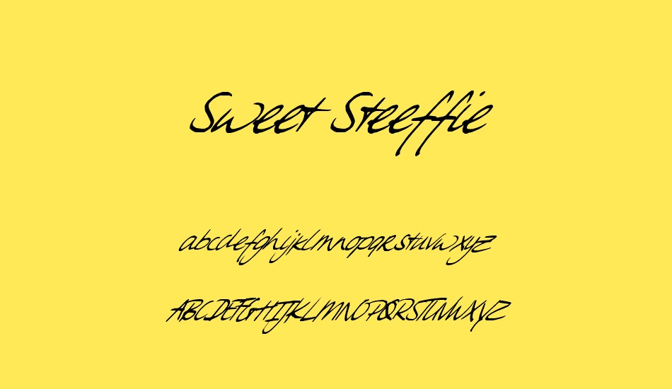 sweet-steeffie font