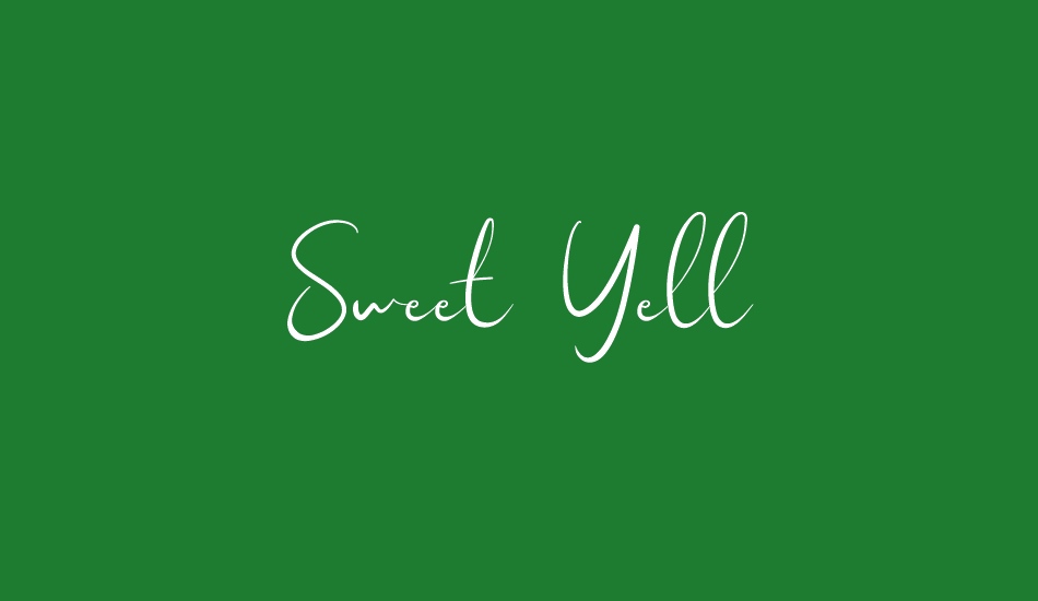 sweet-yell font big