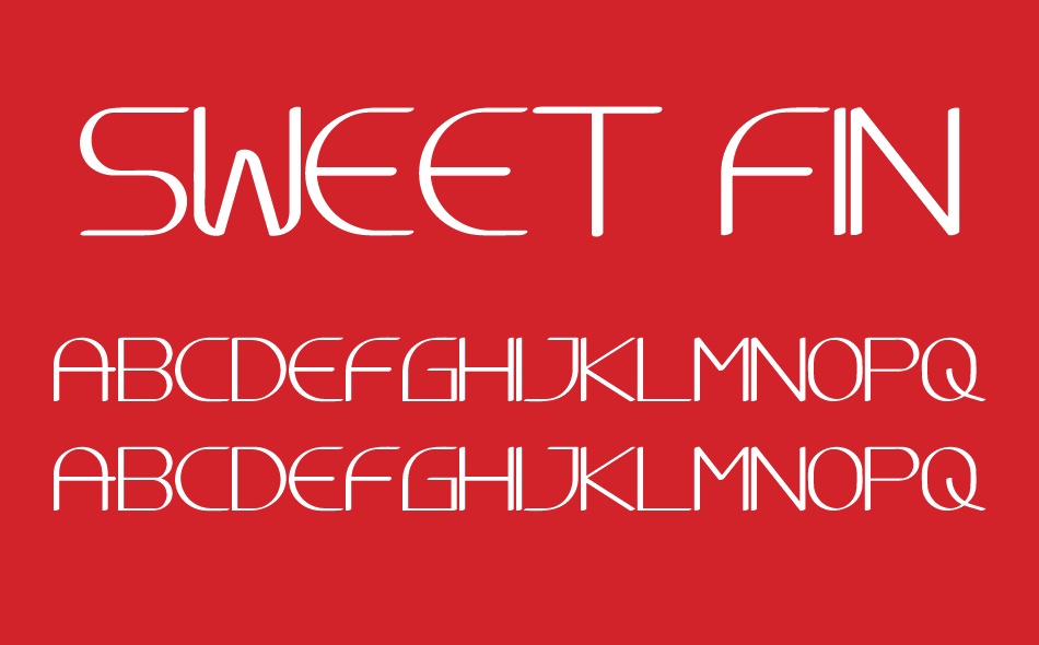 Sweet Final font