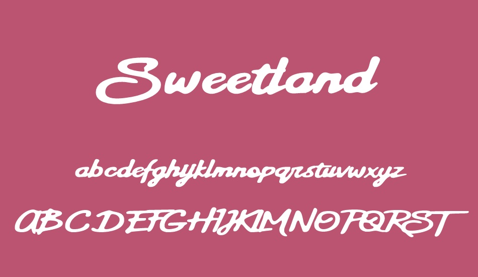 sweetland font