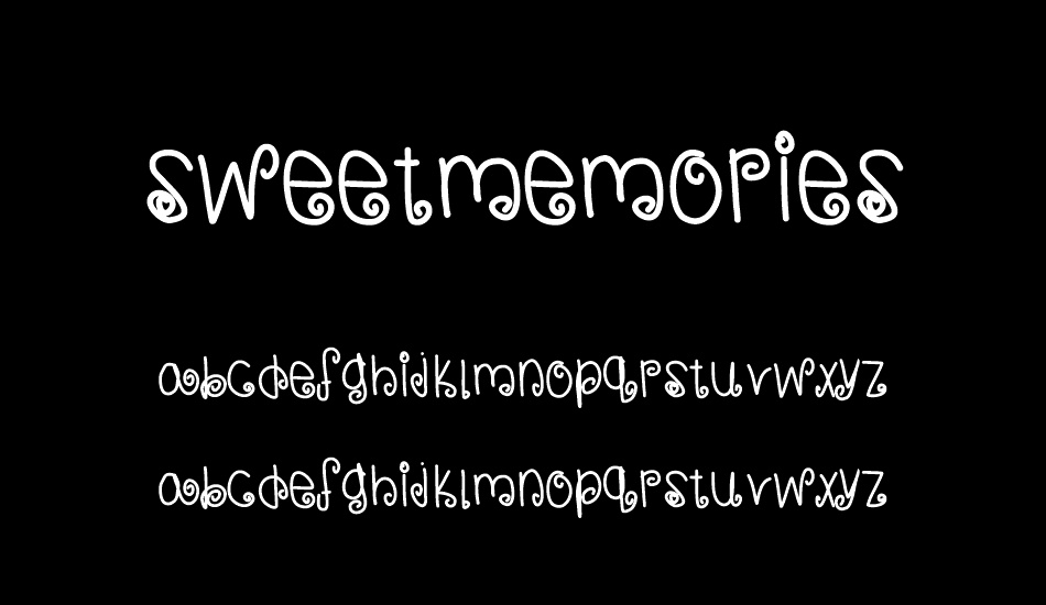 sweetmemories font