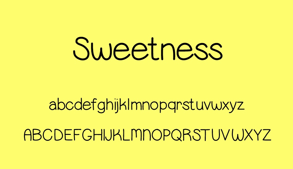 sweetness font