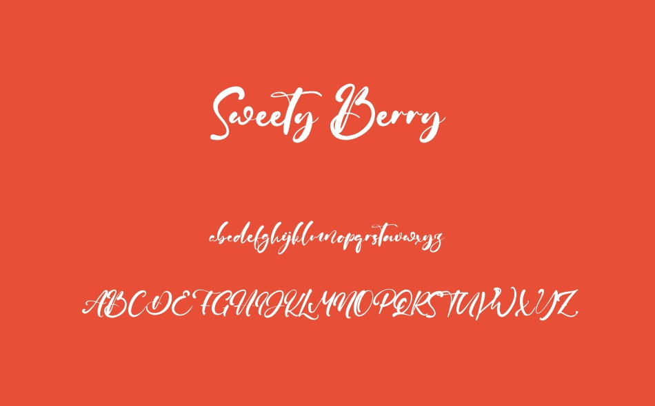 Sweety Berry font