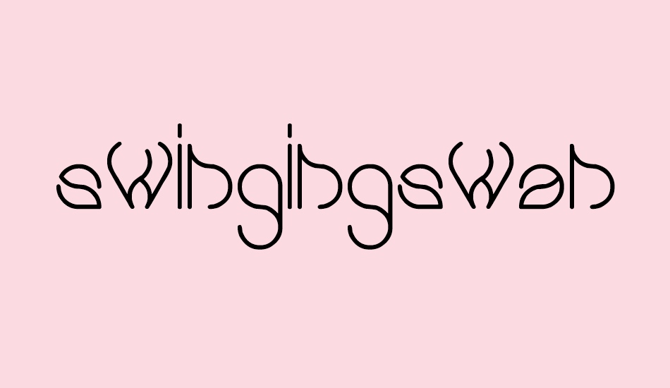 swingingswan font big