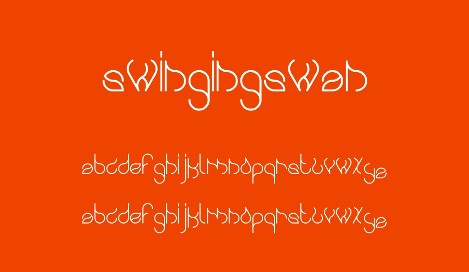 swingingswan font