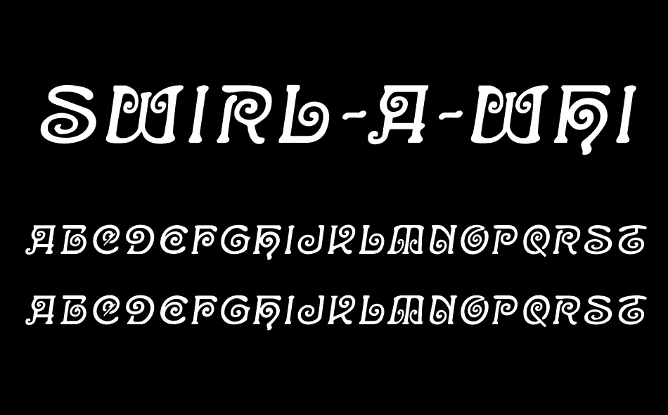 Swirl-a-Whirl font