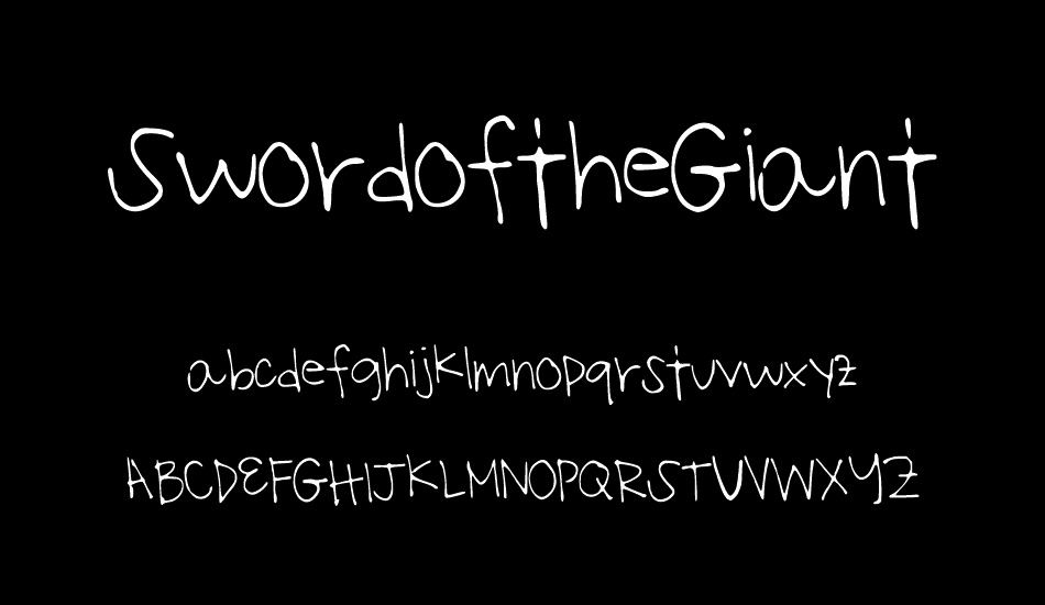 swordofthegiant font