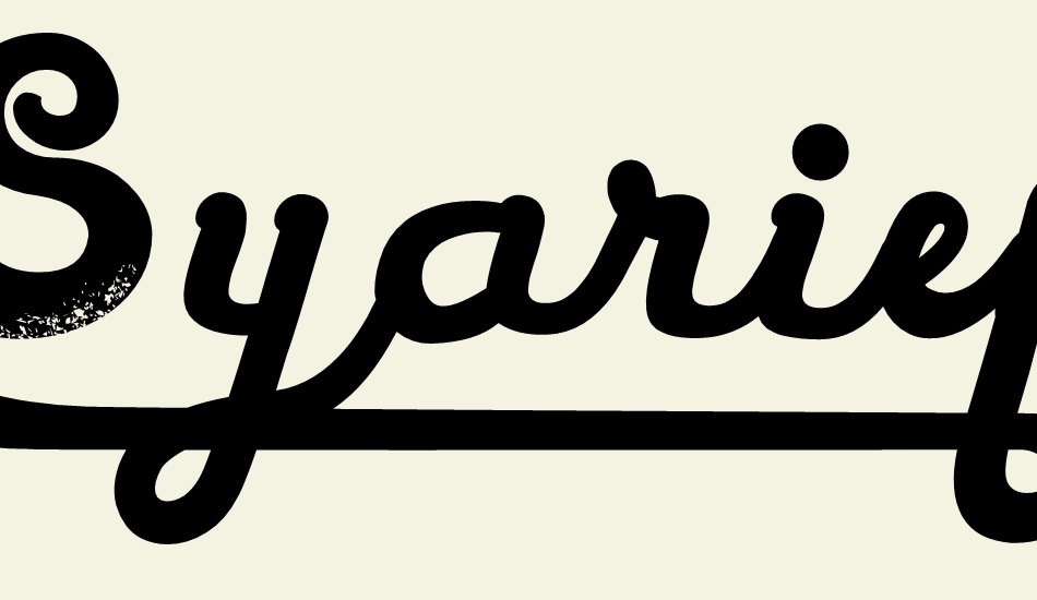 syarief--humble font big