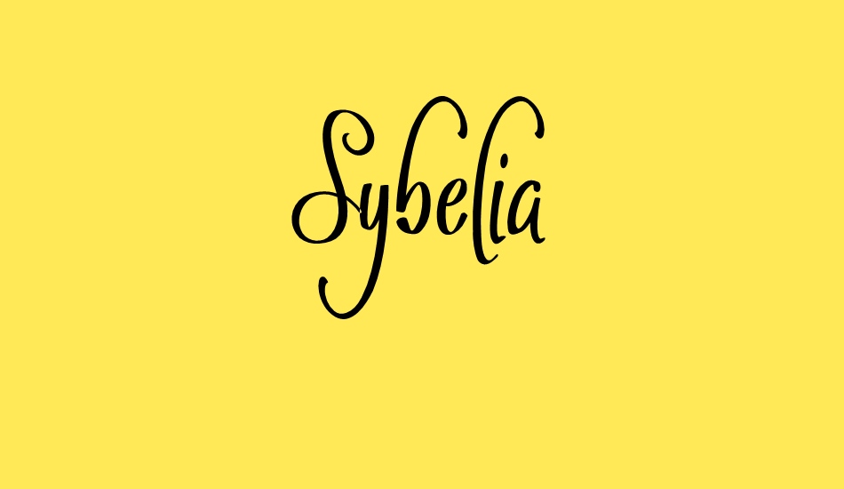 sybelia font big