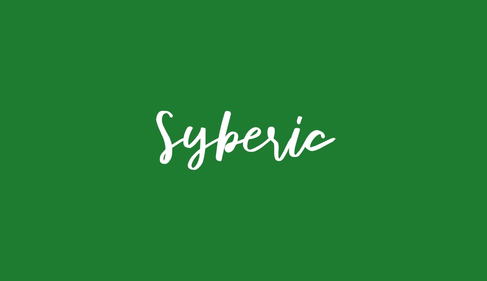 syberic font big