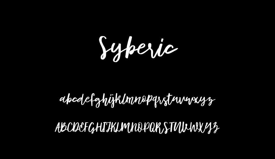 syberic font