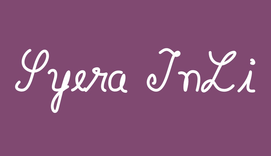 syera-ınline font big