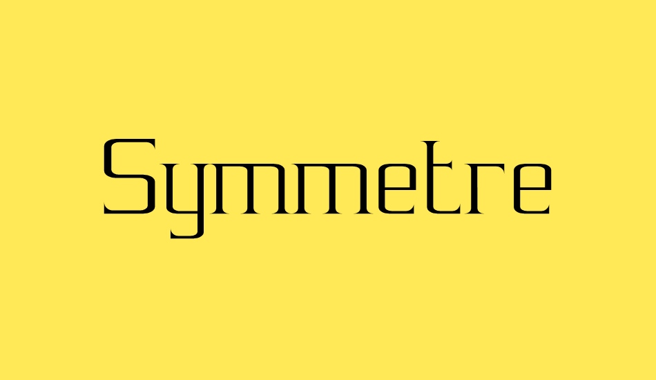 symmetre font big